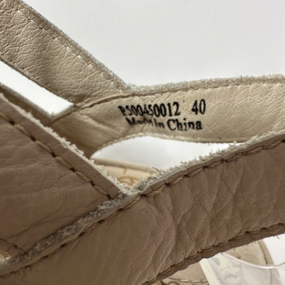 Fly London Yito Leather Lace-Up Wedge Sandals Ivory Women’s Size EU 40 - Picture 10 of 11